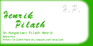 henrik pilath business card